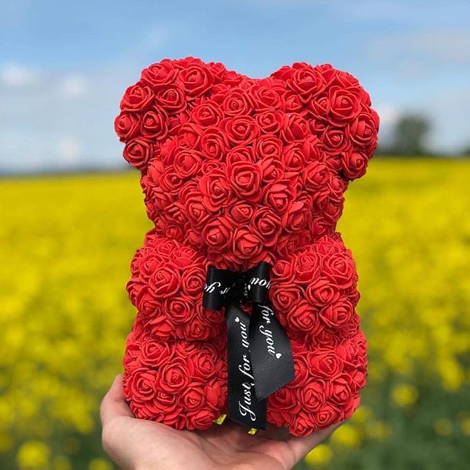 Urs Rosu Din Trandafiri Artifciali